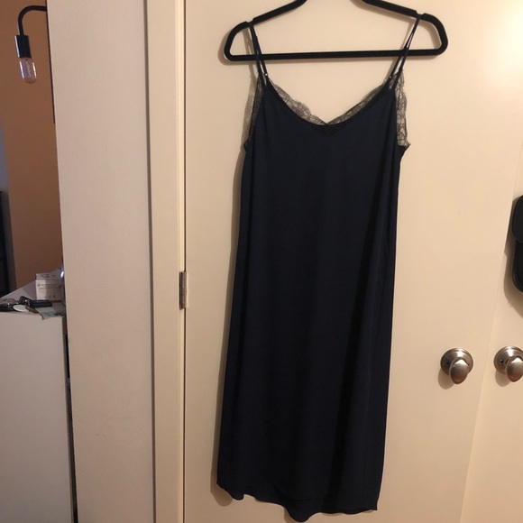 Aritzia Babaton navy lace slip dress - Picture 3 of 5